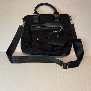 Martha Stewart Medium Black Nylon Handbag/Crossbody Bag